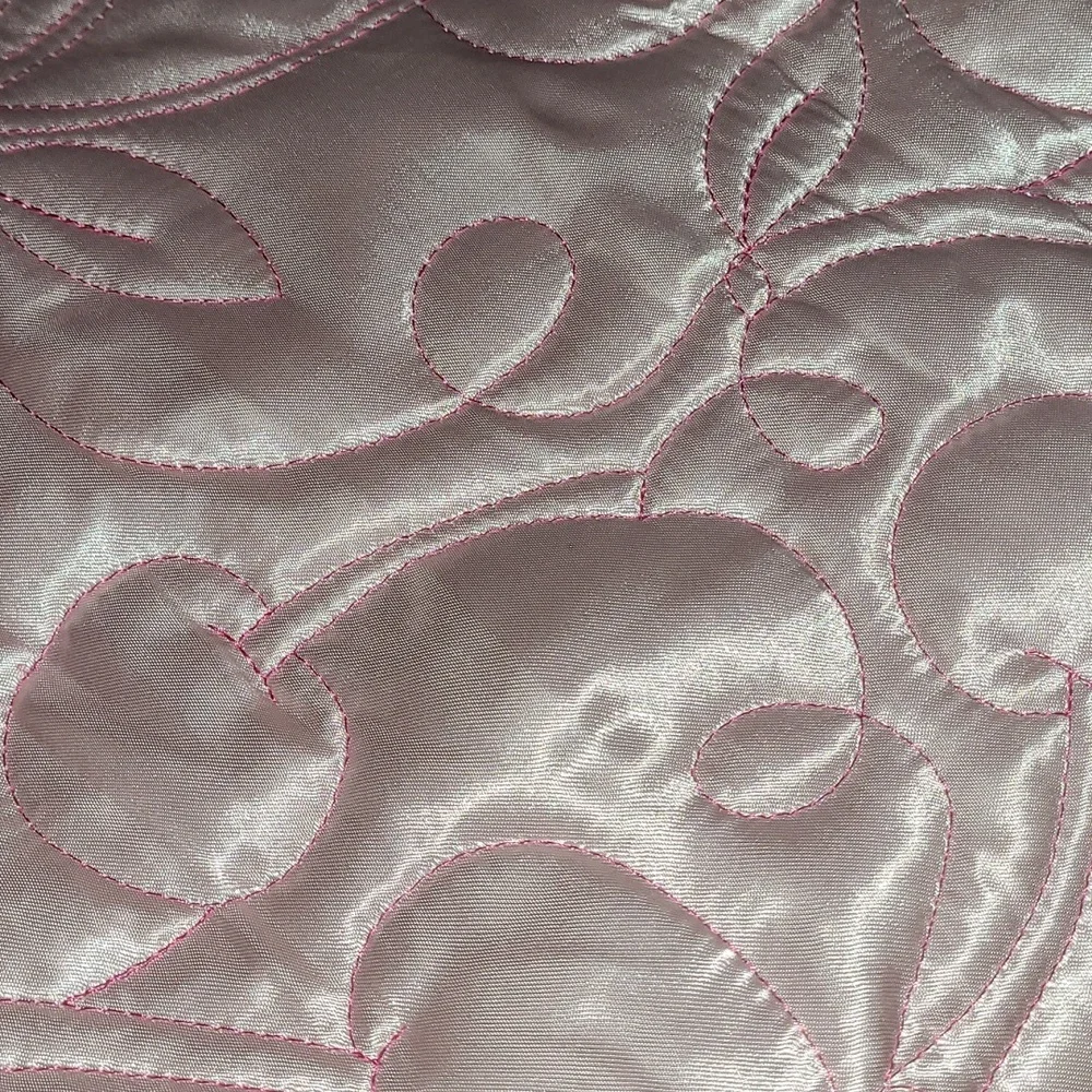 Juicy Couture Pink Satin Quilt Set - King Size